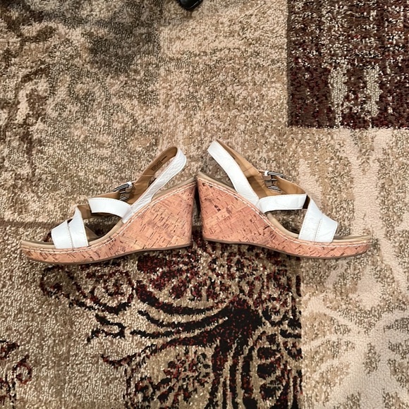 BOC leather cork wedge sandals - Picture 2 of 4